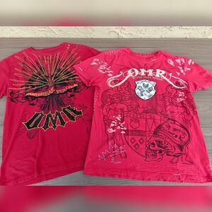 Y2K OMR STUDDED RED T L ①